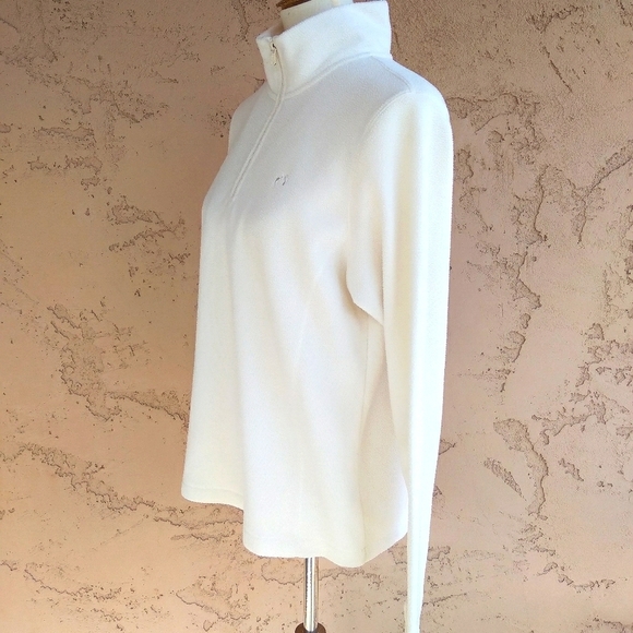 Vintage - Hang Ten Cream Fleece Zip Turtleneck - Picture 3 of 6